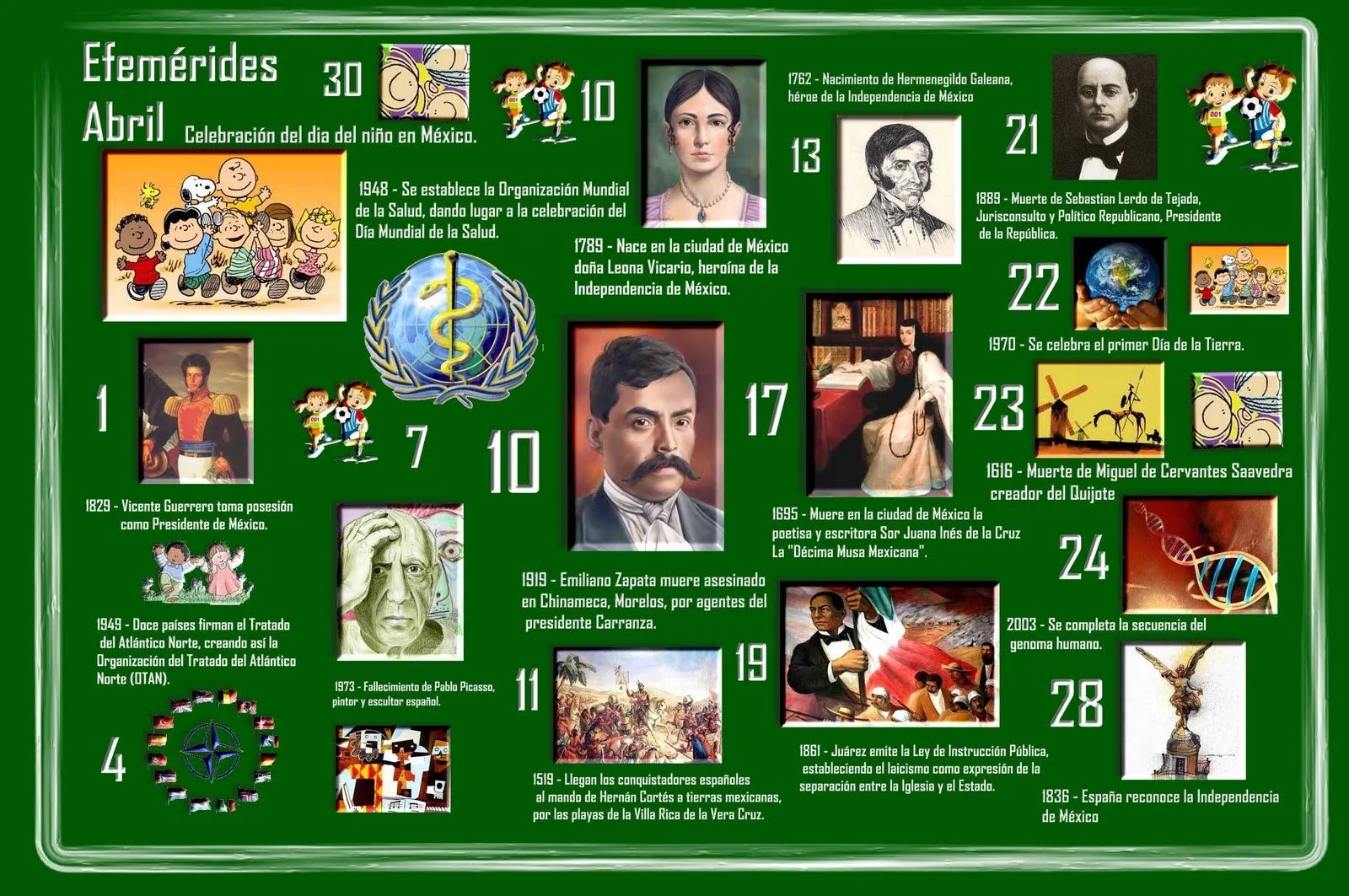 TE CUENTO UN CUENTO: Efemérides abril