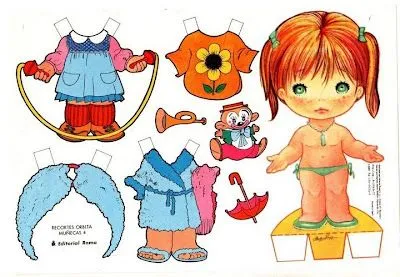 TE CUENTO UN CUENTO: Muñecas de papel para recortar TE CUENTO UN CUENTO: Muñecas de papel para recortar