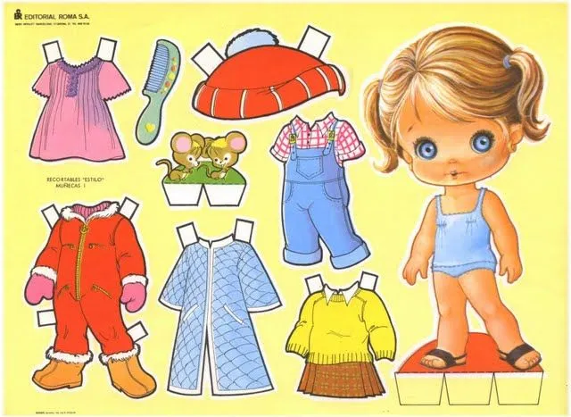 TE CUENTO UN CUENTO: Muñequitas de papel para vestir TE CUENTO UN CUENTO: Muñequitas de papel para vestir