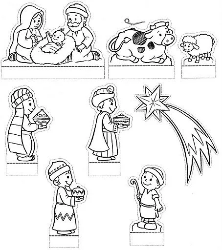 TE CUENTO UN CUENTO: Nacimientos para armar y colorear TE CUENTO UN CUENTO: Nacimientos para armar y colorear