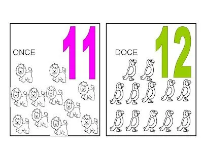 TE CUENTO UN CUENTO: Números del 1 al 20 por conjuntos para colorerar TE CUENTO UN CUENTO: Números del 1 al 20 por conjuntos para colorerar