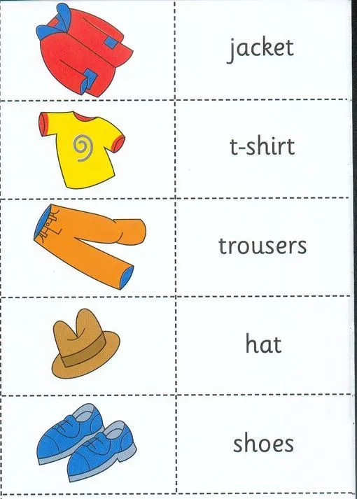 TE CUENTO UN CUENTO: Ropa en inglés