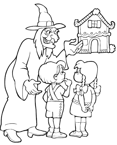 CUENTO DE HANSEL Y GRETEL PARA COLOREAR | Dibujos para colorear CUENTO DE HANSEL Y GRETEL PARA COLOREAR | Dibujos para colorear