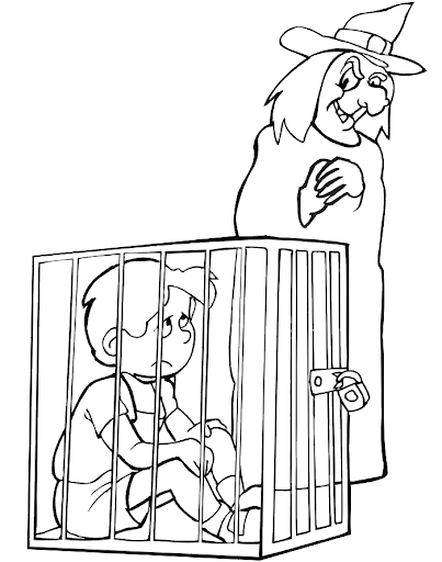 CUENTO DE HANSEL Y GRETEL PARA COLOREAR | Dibujos para colorear CUENTO DE HANSEL Y GRETEL PARA COLOREAR | Dibujos para colorear
