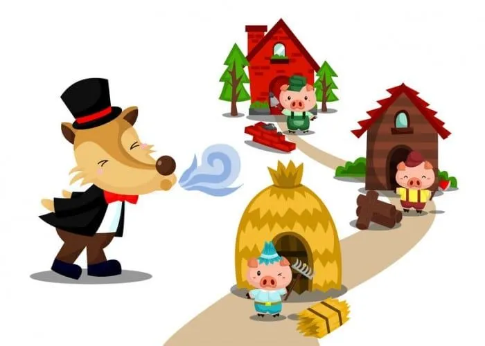Cuento infantil: Los tres cerditos y el lobo feroz - Etapa Infantil Cuento infantil: Los tres cerditos y el lobo feroz - Etapa Infantil