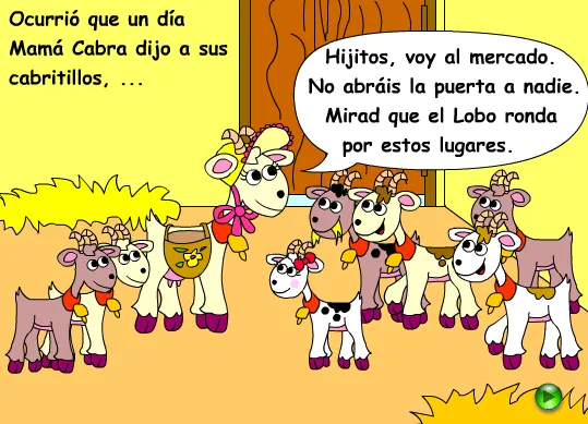 El lobo y los siete cabritos - Imagui