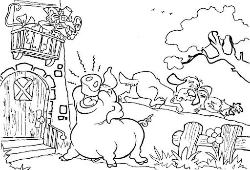 CUENTO DE LA RATITA PRESUMIDA PARA COLOREAR