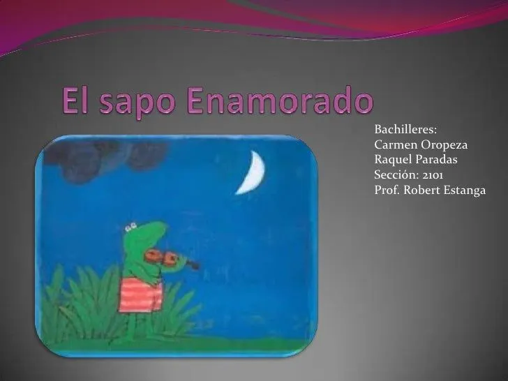 Cuento el sapo enamorado