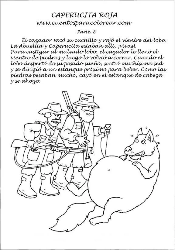 Cuento de caperucita roja para imprimir - Imagui