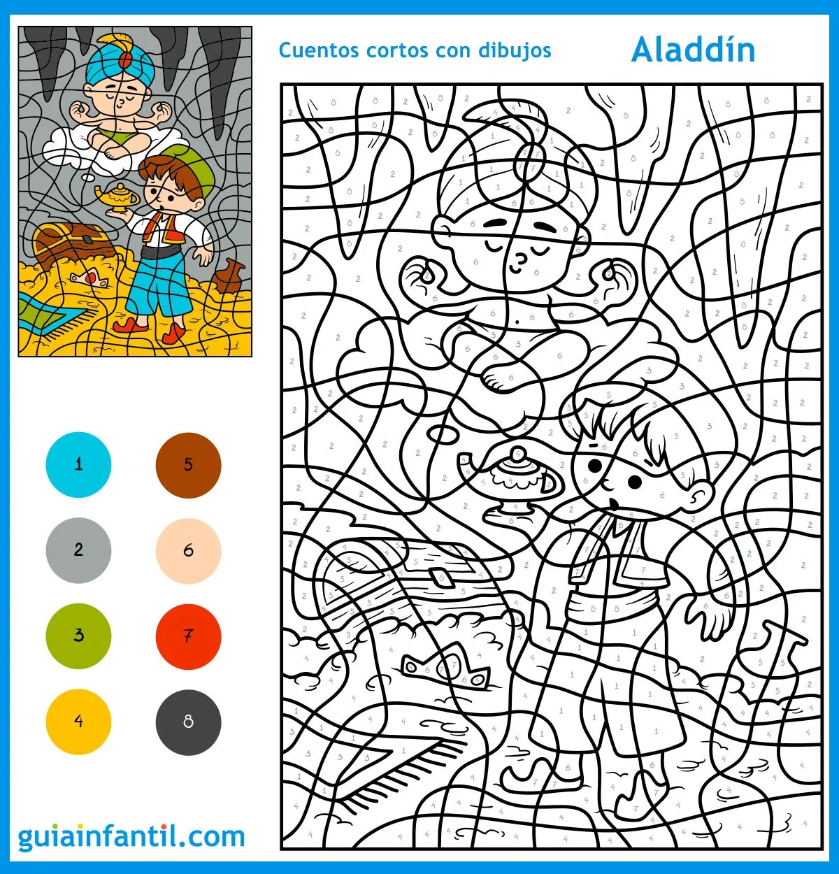 9 cuentos cortos con dibujos e ilustraciones para colorear con niños