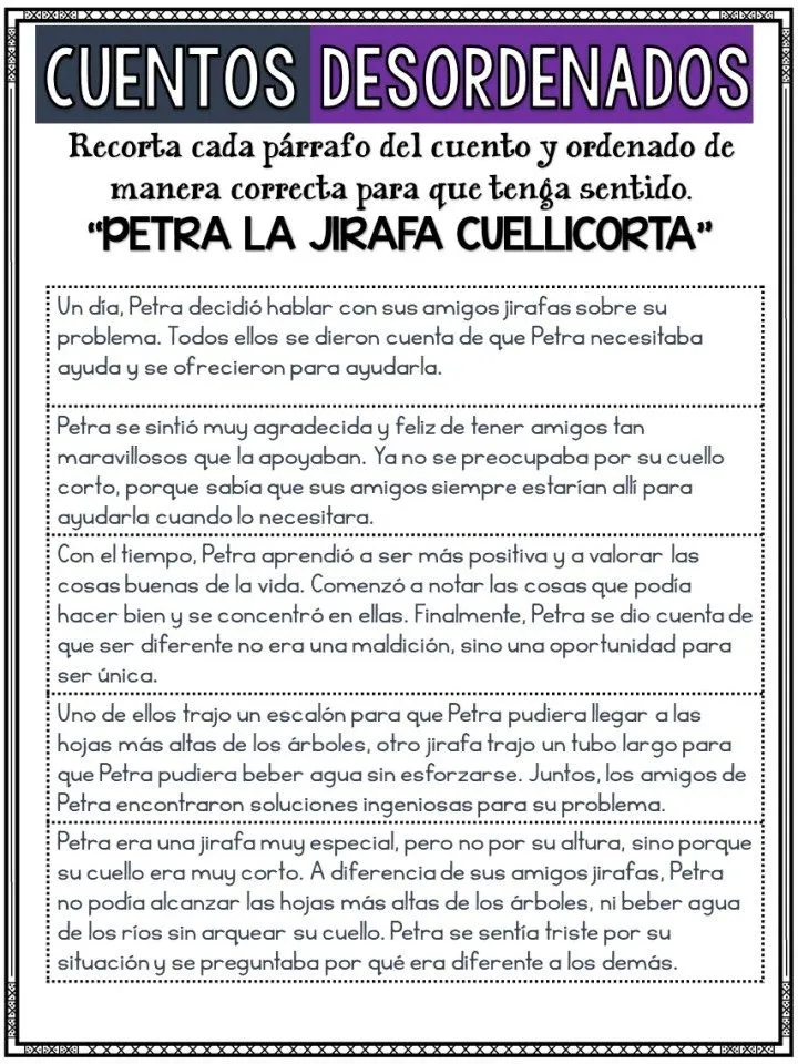 LOS CUENTOS DESORDENADOS – Imagenes Educativas LOS CUENTOS DESORDENADOS – Imagenes Educativas