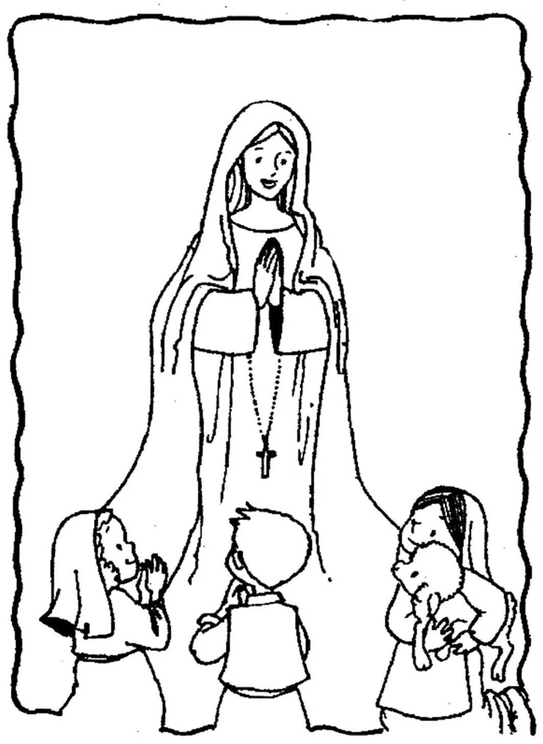 Cuentos de Don Coco: DIBUJO LA VIRGEN DE FÁTIMA PARA COLOREAR ... Cuentos de Don Coco: DIBUJO LA VIRGEN DE FÁTIMA PARA COLOREAR ...
