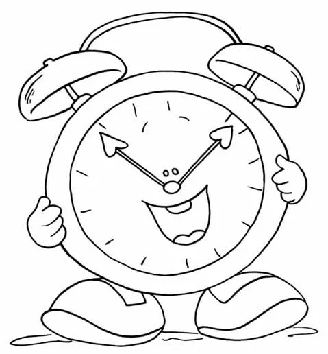 CuentosDeDonCoco.Com: RELOJ PARA COLOREAR PARA NIÑOS