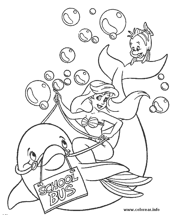 Cuentos infantiles: Ariel para colorear. La sirenita. Dibujos para ... Cuentos infantiles: Ariel para colorear. La sirenita. Dibujos para ...