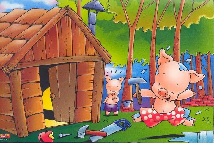Cuentos infantiles: Los tres cerditos. Cuento ilustrado. Cuentos infantiles: Los tres cerditos. Cuento ilustrado.