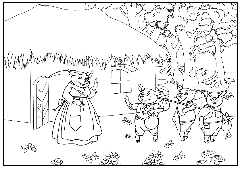 Cuentos infantiles para colorear, imprimir