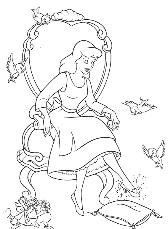 Cuentos infantiles: Dibujos de La Cenicienta para colorear. Cuento ... Cuentos infantiles: Dibujos de La Cenicienta para colorear. Cuento ...