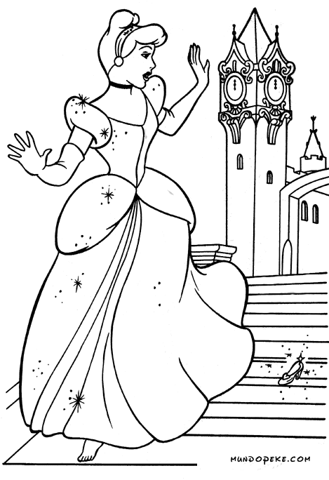 Cuentos infantiles: Dibujos de La Cenicienta para colorear. Cuento ... Cuentos infantiles: Dibujos de La Cenicienta para colorear. Cuento ...