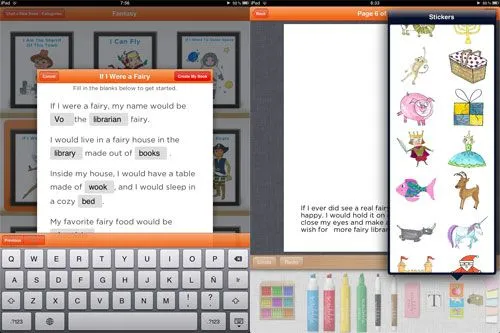 Cómo hacer cuentos infantiles en el iPad utilizando Scribble Press?