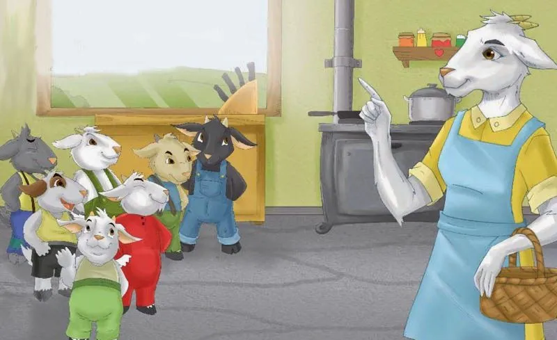 Cuentos infantiles: El lobo y los siete cabritillos. Cuento ... Cuentos infantiles: El lobo y los siete cabritillos. Cuento ...