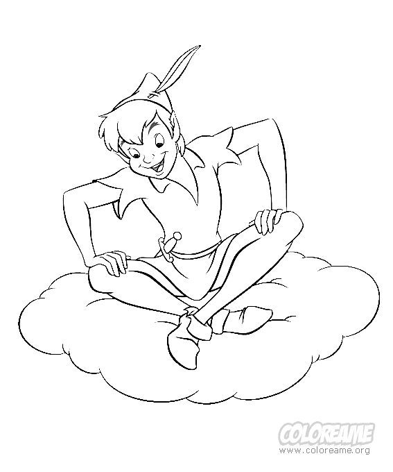 Cuentos infantiles: Peter Pan para colorear. Dibujos para imprimir ...