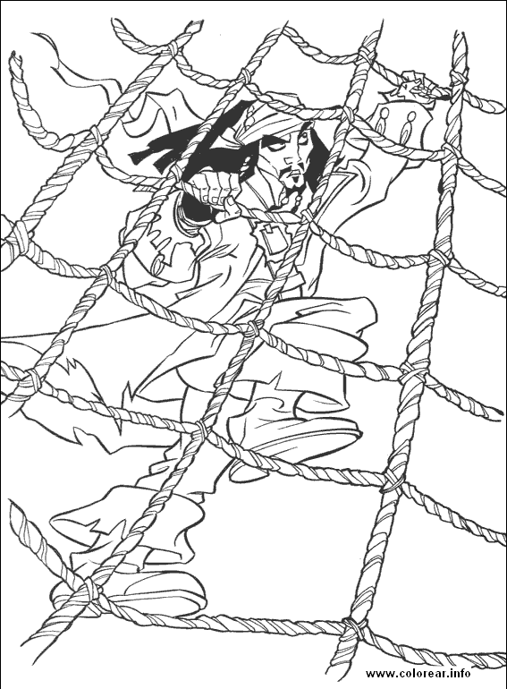 Cuentos infantiles: Piratas del Caribe para colorear. Dibujos para ...