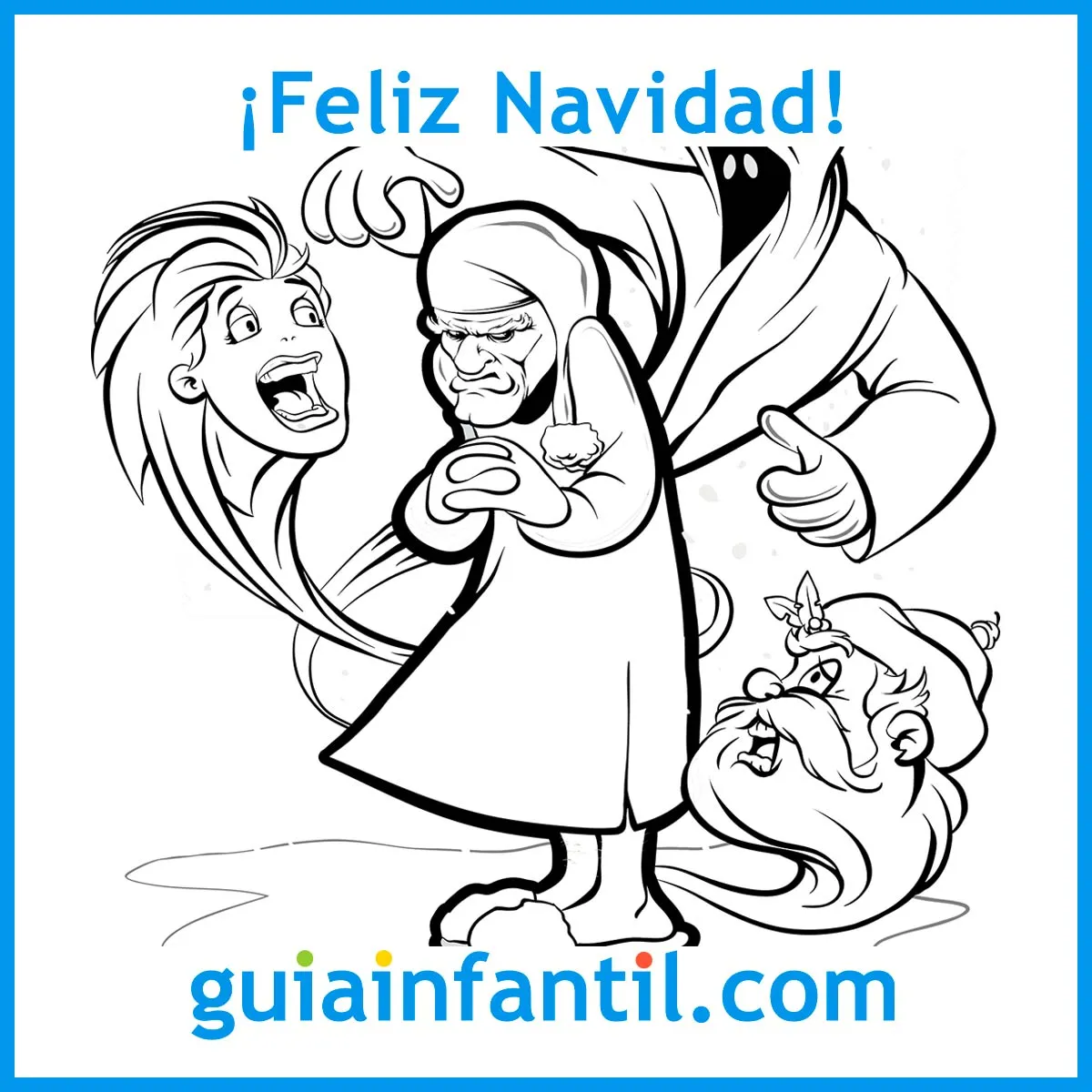 Cuentos de Navidad cortos con dibujos e imágenes para pintar con niños Cuentos de Navidad cortos con dibujos e imágenes para pintar con niños