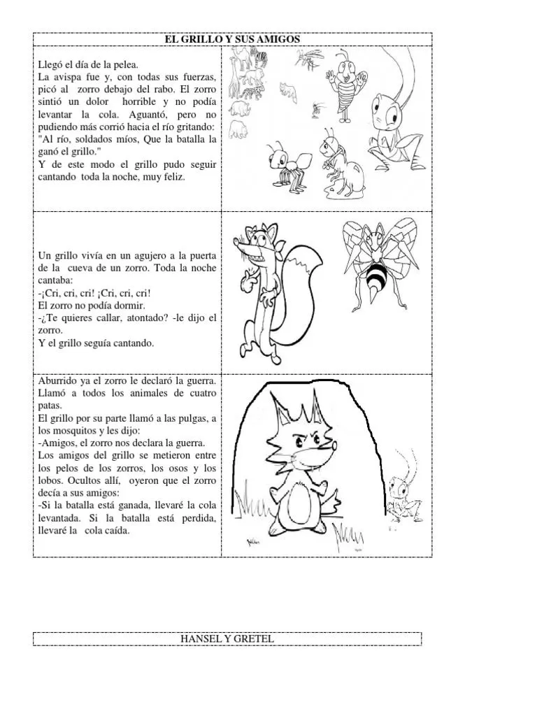 Cuentos para Ordenar 2 y 3 | PDF | Hansel y Gretel | Ocio Cuentos para Ordenar 2 y 3 | PDF | Hansel y Gretel | Ocio