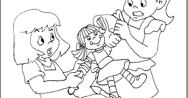 CuentosDeDonCoco.Com: NIÑOS PELEANDO PARA COLOREAR CuentosDeDonCoco.Com: NIÑOS PELEANDO PARA COLOREAR