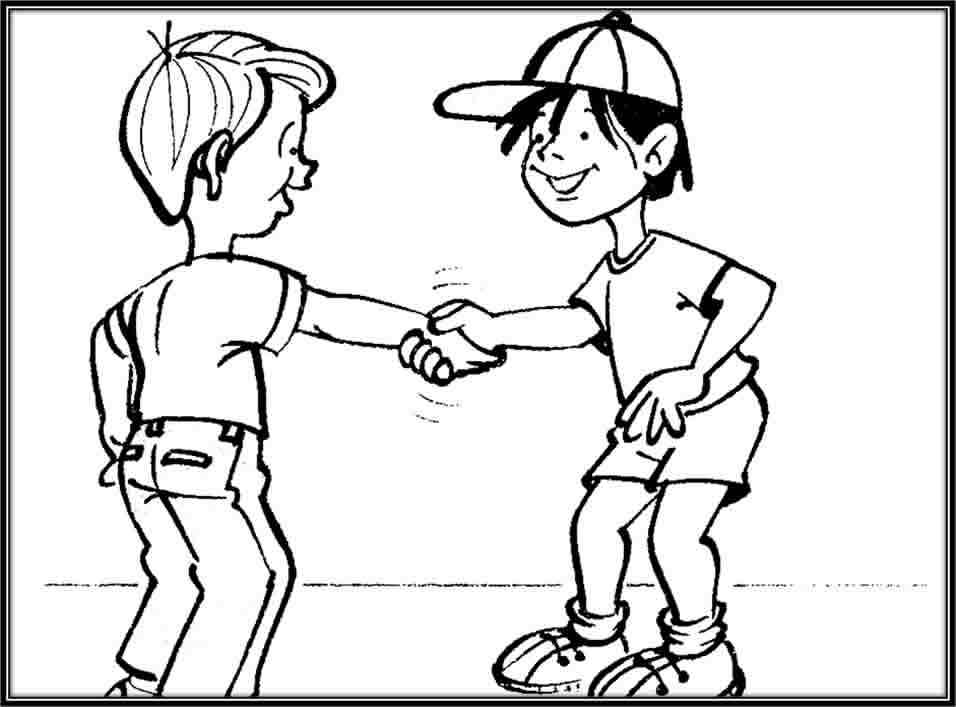 CuentosDeDonCoco.Com: DOS NIÑOS SALUDANDO PARA COLOREAR CuentosDeDonCoco.Com: DOS NIÑOS SALUDANDO PARA COLOREAR