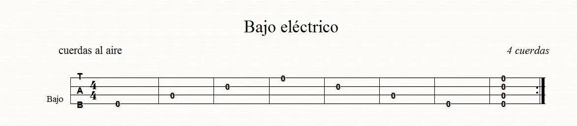 Bajo eléctrico . Cuerdas al aire | Todo música Bajo eléctrico . Cuerdas al aire | Todo música