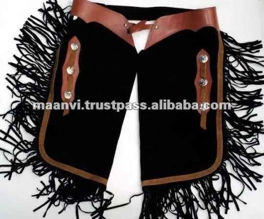 Cuero de caballo Chaps-Protectores Jinete -Identificación del ...