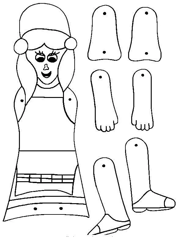 COLOREA TUS DIBUJOS: Marionetas para pintar y armar COLOREA TUS DIBUJOS: Marionetas para pintar y armar