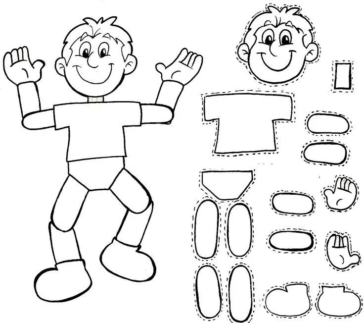 CUERPO HUMANO PARA ARMAR dibujo para colorear del cuerpo humano ... CUERPO HUMANO PARA ARMAR dibujo para colorear del cuerpo humano ...