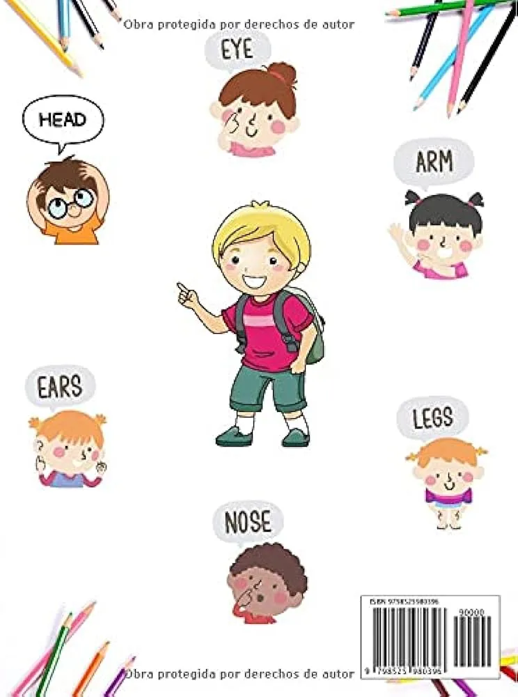 El Cuerpo Humano: Libro De Actividades Con Partes Del Cuerpo En Inglés Y Páginas Para Colorear Para Niños l Libro Educativo Para Que Los Niños ... Y Practiquen El Coloreado : Rayer, El Cuerpo Humano: Libro De Actividades Con Partes Del Cuerpo En Inglés Y Páginas Para Colorear Para Niños l Libro Educativo Para Que Los Niños ... Y Practiquen El Coloreado : Rayer,
