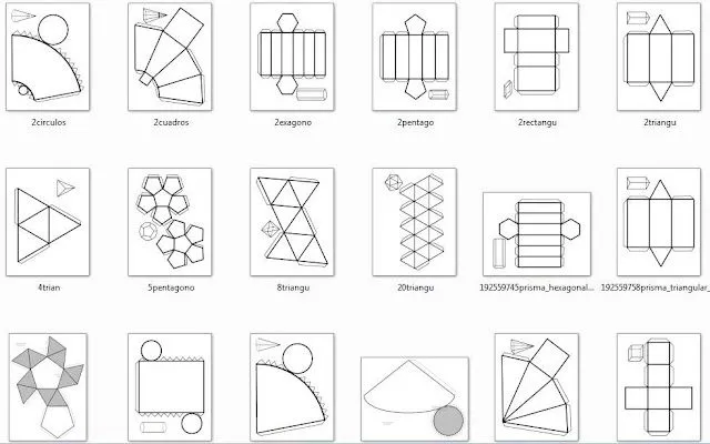 Plantillas cuerpos geométricos para imprimir - Imagui Plantillas cuerpos geométricos para imprimir - Imagui