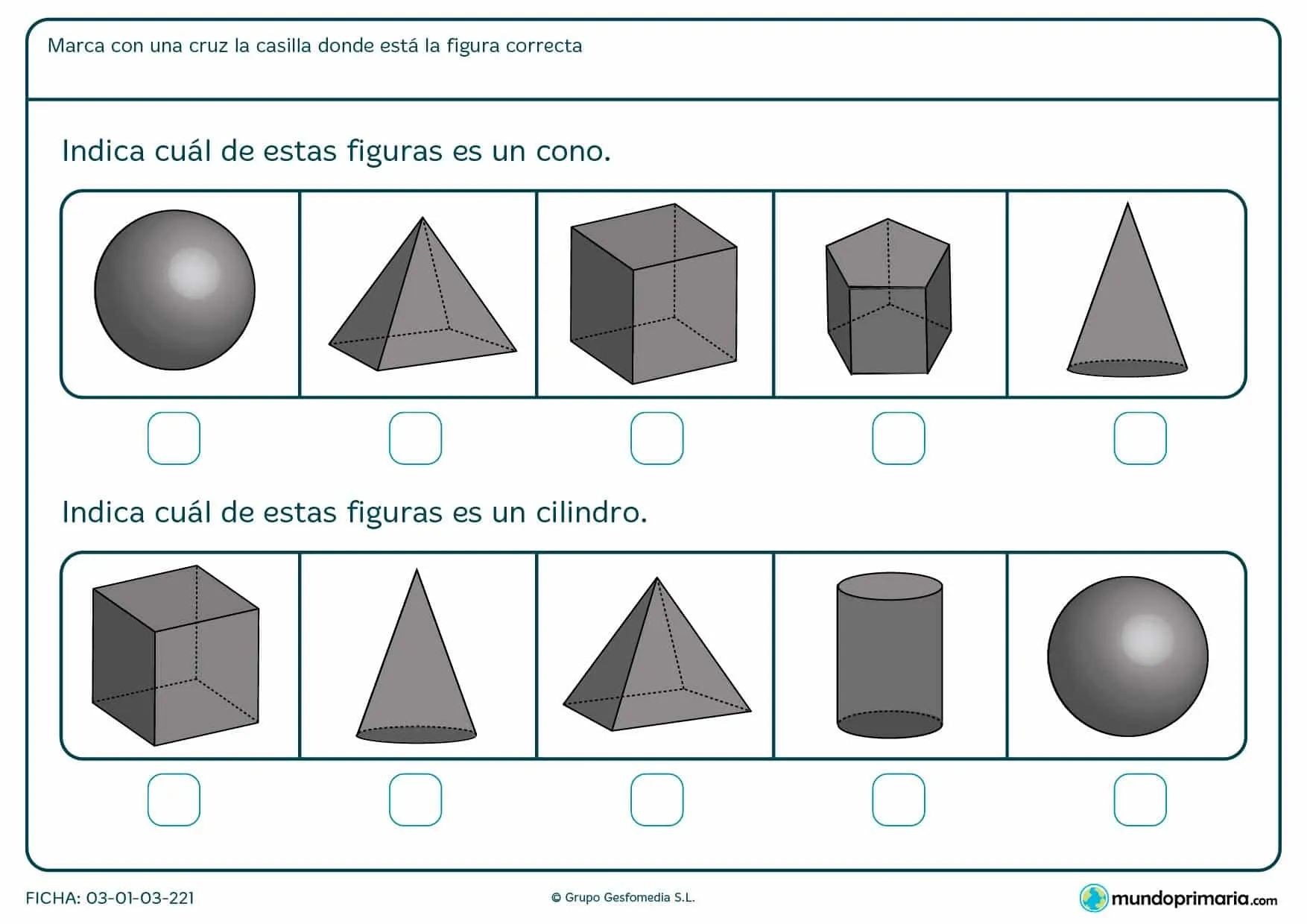 ▷ Cuerpos geométricos para Imprimir: ejercicios, área y volumen ▷ Cuerpos geométricos para Imprimir: ejercicios, área y volumen