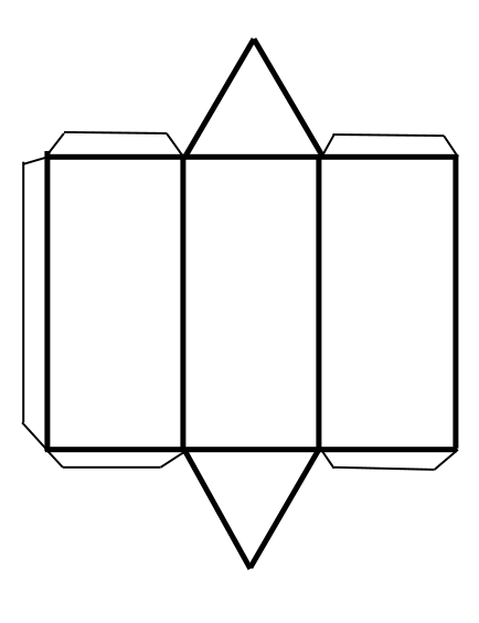 Piramide cuadrangular para armar - Imagui