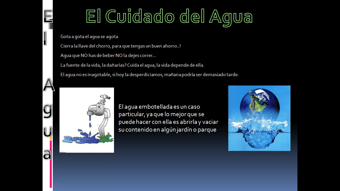 El Cuiado de la tierra: AFICHE SOBRE EL CUIDADO DEL AGUA El Cuiado de la tierra: AFICHE SOBRE EL CUIDADO DEL AGUA