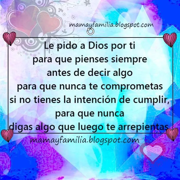 Cuida tus palabras Hijo / Hija. Frases para hijos - Mamá y Familia Cuida tus palabras Hijo / Hija. Frases para hijos - Mamá y Familia