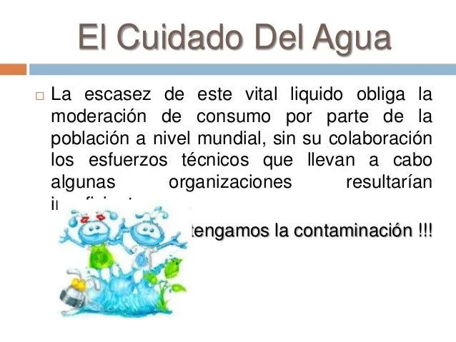 cuidado-e-importancia-del-agua ...