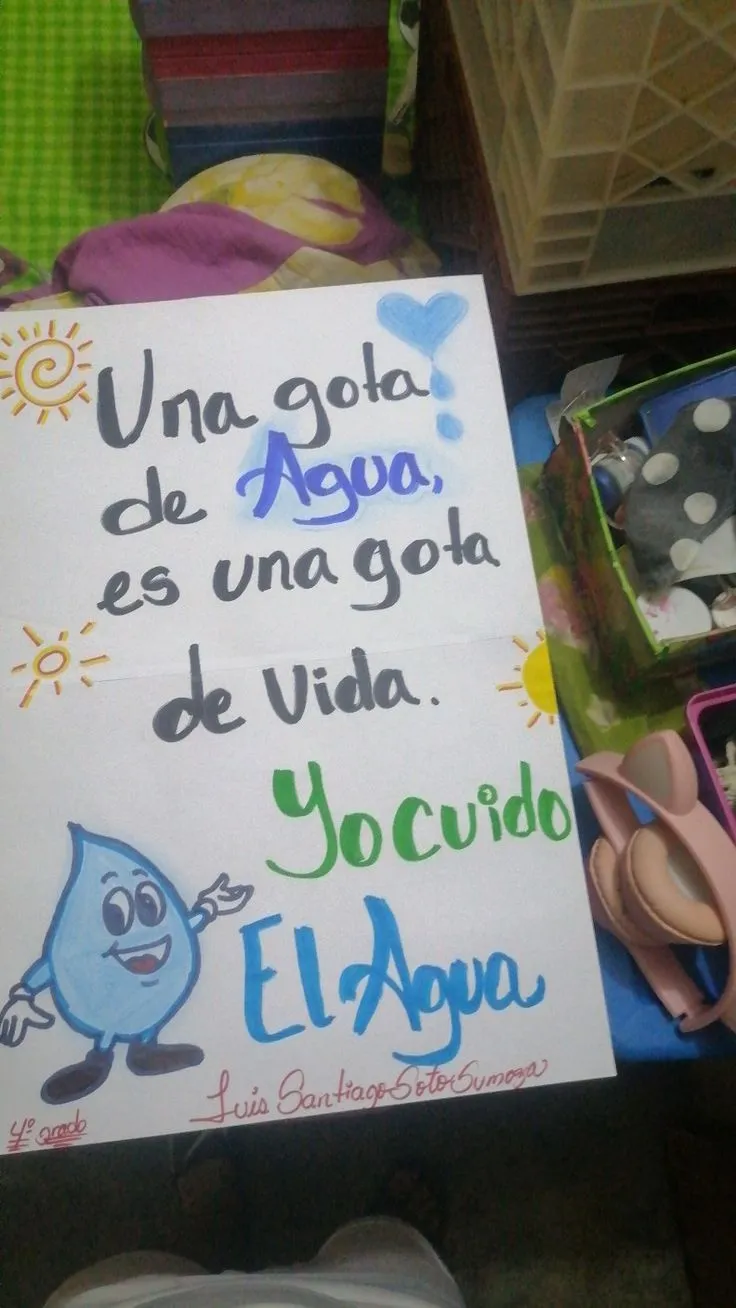 Cuidemos el Agua | Manualidades del día de la tierra, Ideas de colegio, Mensajes de educacion Cuidemos el Agua | Manualidades del día de la tierra, Ideas de colegio, Mensajes de educacion