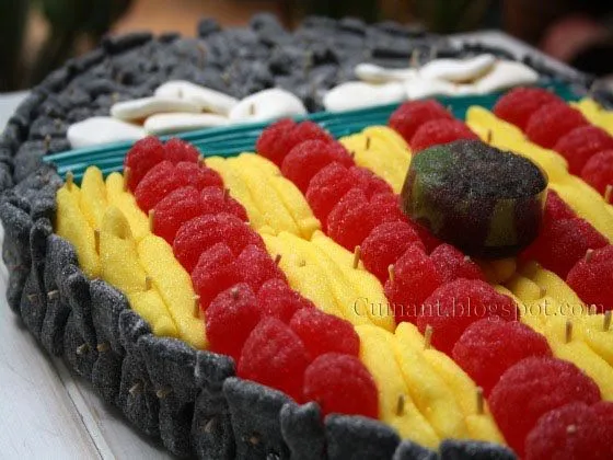 Cuinant: Tarta de chucherias Valencia y Barça Cuinant: Tarta de chucherias Valencia y Barça