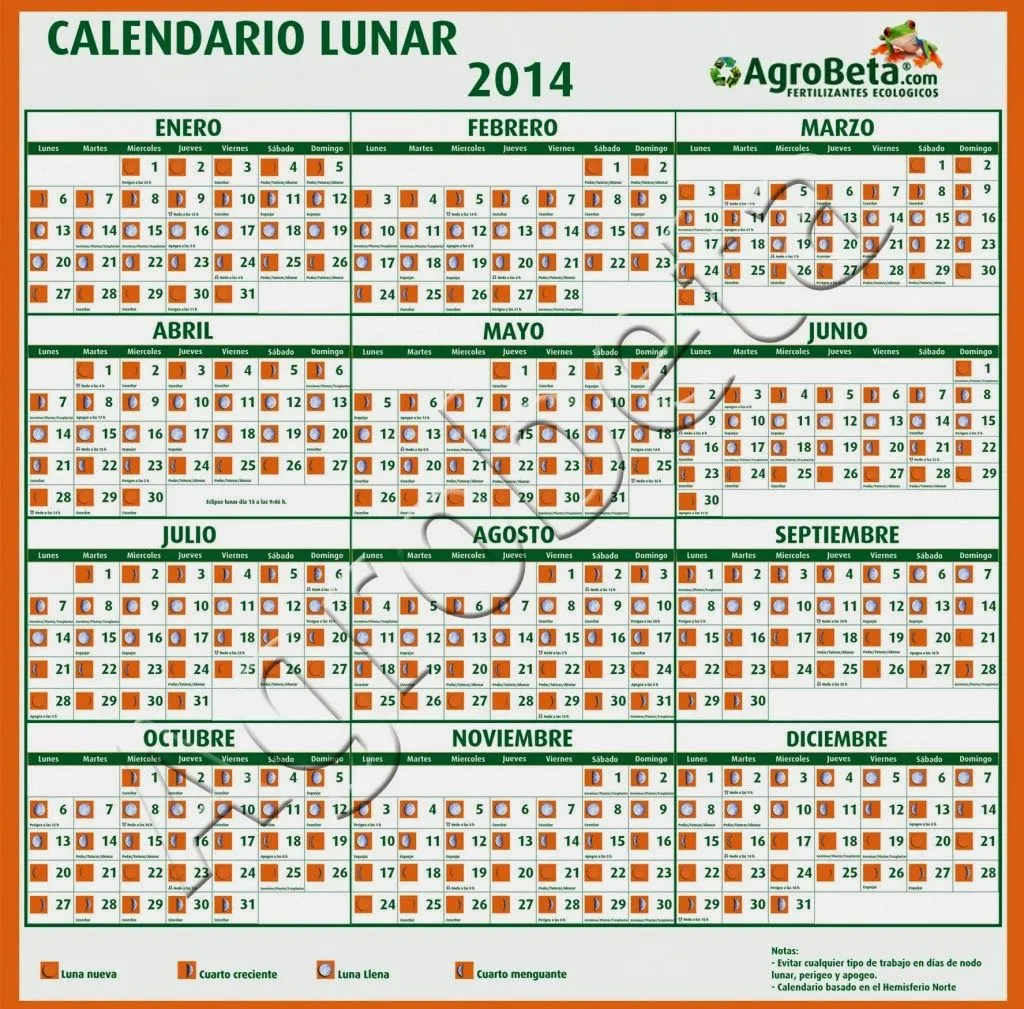 Cómo cultivar marihuana: Calendario Lunar 2014 para Cannabis Cómo cultivar marihuana: Calendario Lunar 2014 para Cannabis