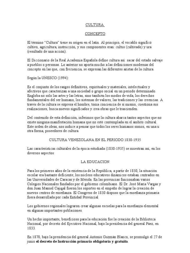 Cultura 1830-1935 | PDF | Escultura | Venezuela Cultura 1830-1935 | PDF | Escultura | Venezuela