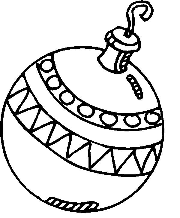 Dibujos para imprimir y colorear: Bolas de Navidad para colorear