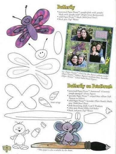 Cultura Infantil: Molde foami mariposas