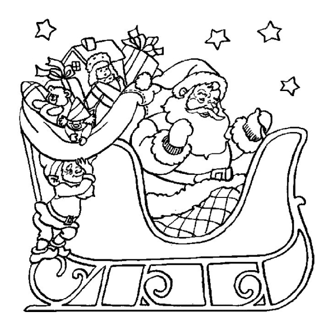 Cultura Infantil: Papa Noel para colorear