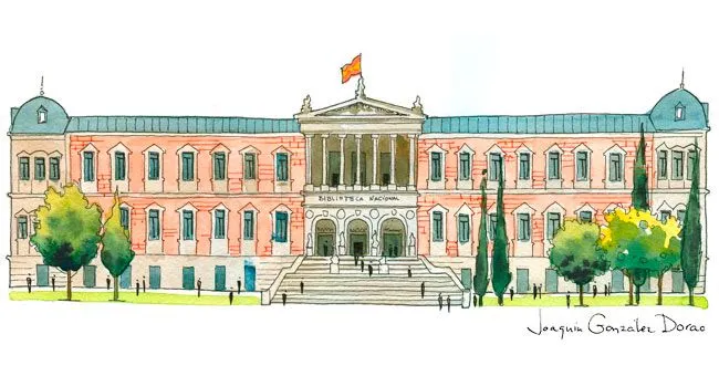 CULTURA - Mi Petit Madrid * - DETRÁS DE LA FACHADADE LA BiBLiOTECA ...