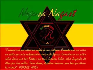 CULTURA RASTAFARI Y EL IMPACTO DE LA TECNOLOGIA CULTURA RASTAFARI Y EL IMPACTO DE LA TECNOLOGIA